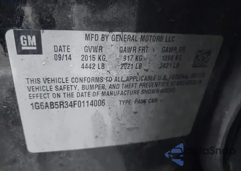 2015 Cadillac Ats Luxury z USA, uszkodzony, nr VIN 1G6AB5R34F0114006